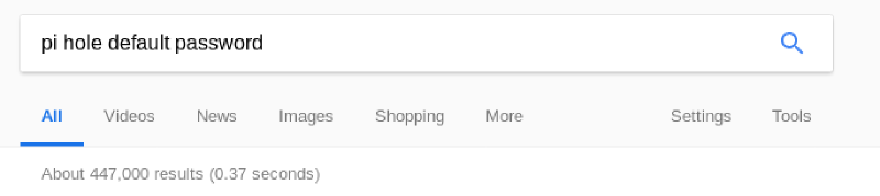 a5.5 - search for default password